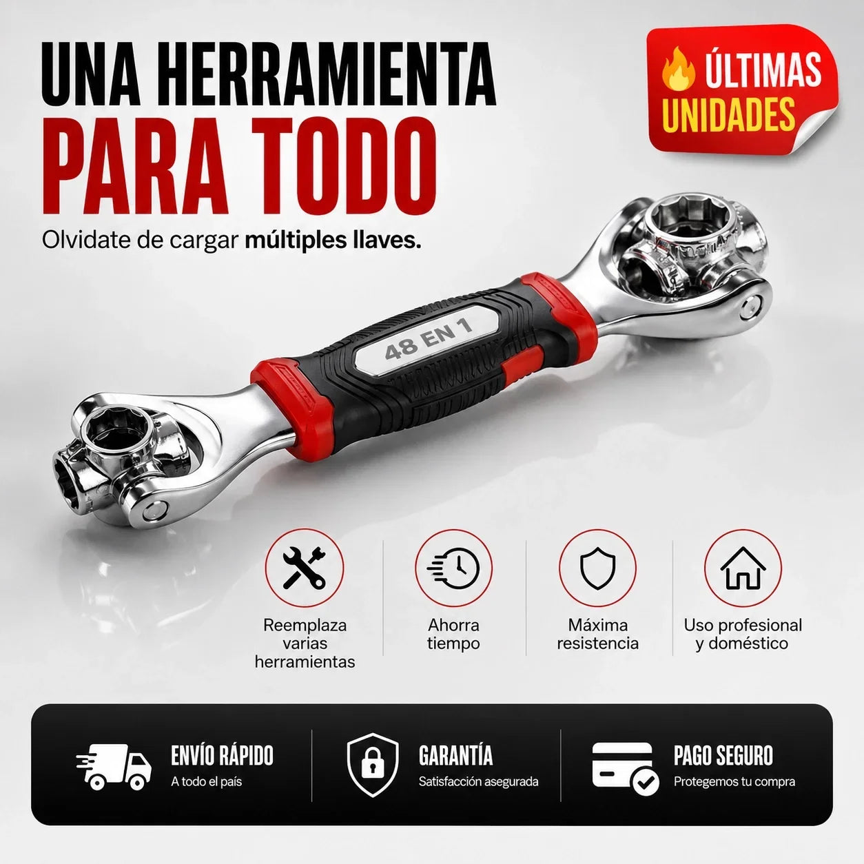 Llave Multifuncional 48 en 1 — La Herramienta que lo Hace Todo