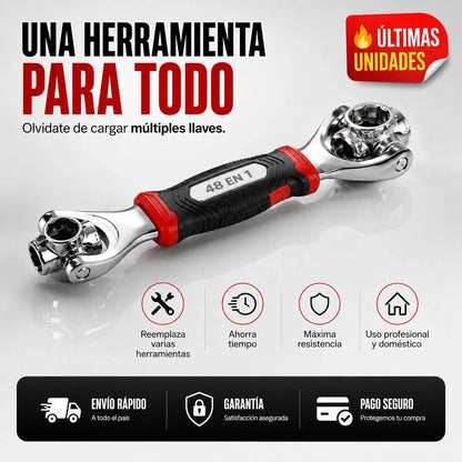 Llave Multifuncional 48 en 1 — La Herramienta que lo Hace Todo