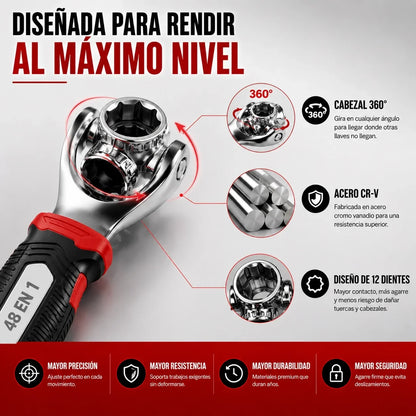 Llave Multifuncional 48 en 1 — La Herramienta que lo Hace Todo