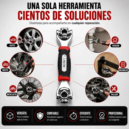 Llave Multifuncional 48 en 1 — La Herramienta que lo Hace Todo